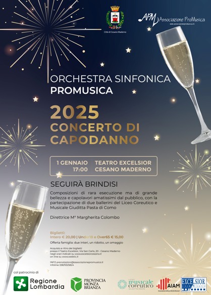 1 gennaio 2025 - Cesano Maderno - Concerto di Capodanno