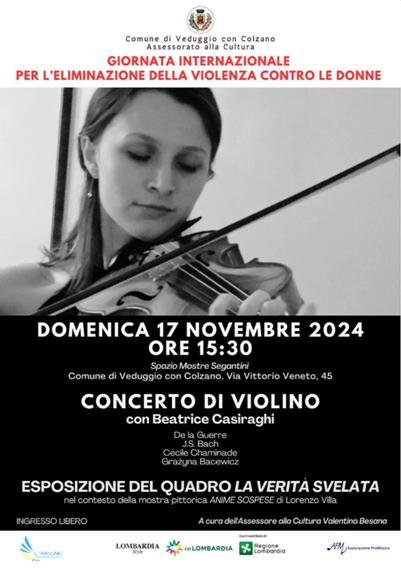 17 novembre 2024 - Veduggio con Colzano - Giornata internazionale per l'eliminazione della violenza contro le donne